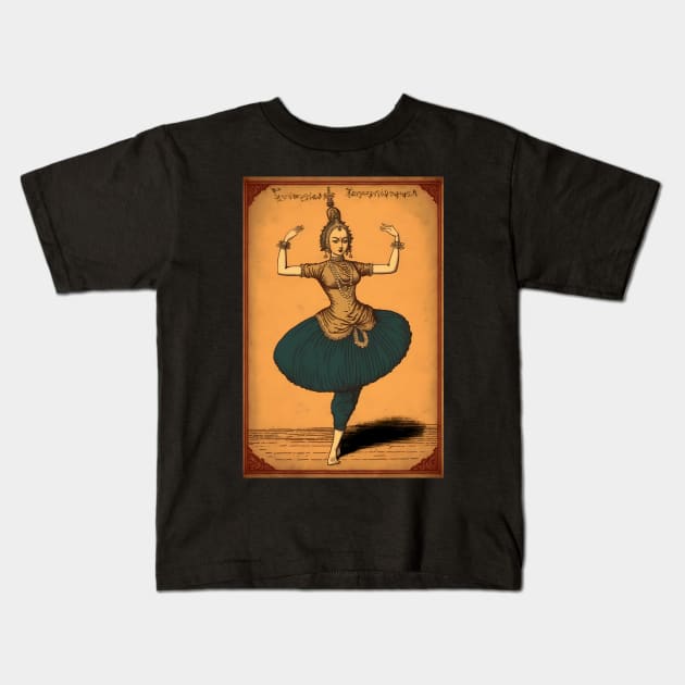 The Ancient Yogini Kids T-Shirt by TheJadeCat